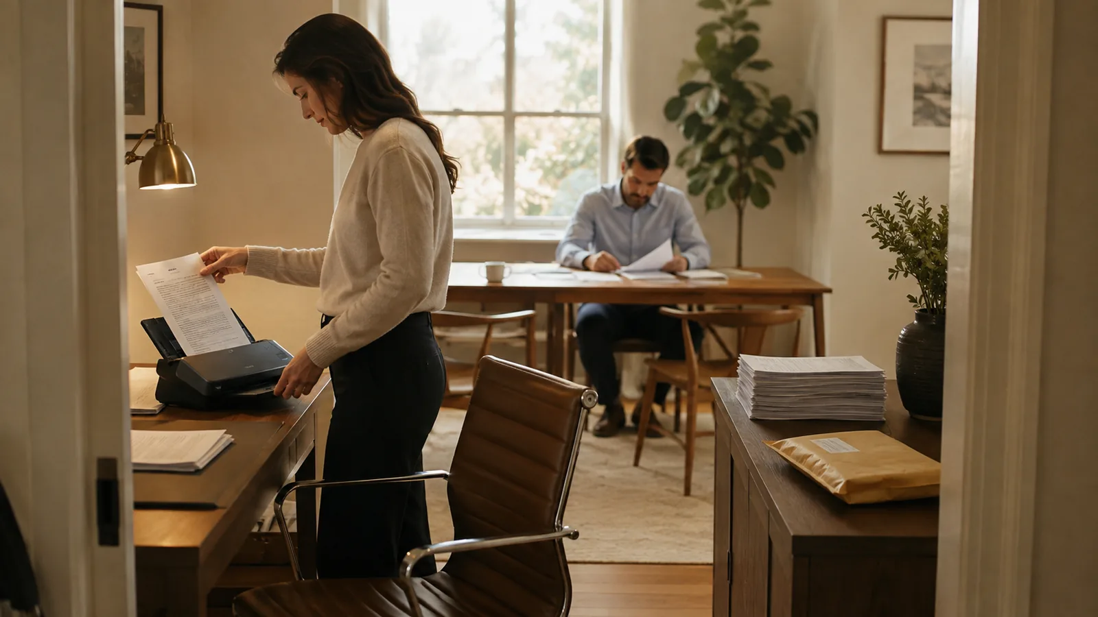 Le fasi del lavoro: scansione del documento, revisione e preparazione della consegna